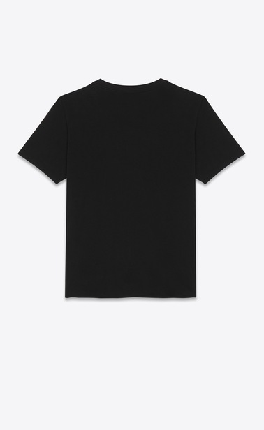 SAINT LAURENT T-Shirt and Jersey Woman Boyfriend Eiffel Towel T-shirt in black jersey b_V4